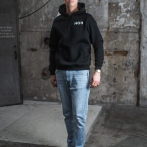 club nob hoodie black/white