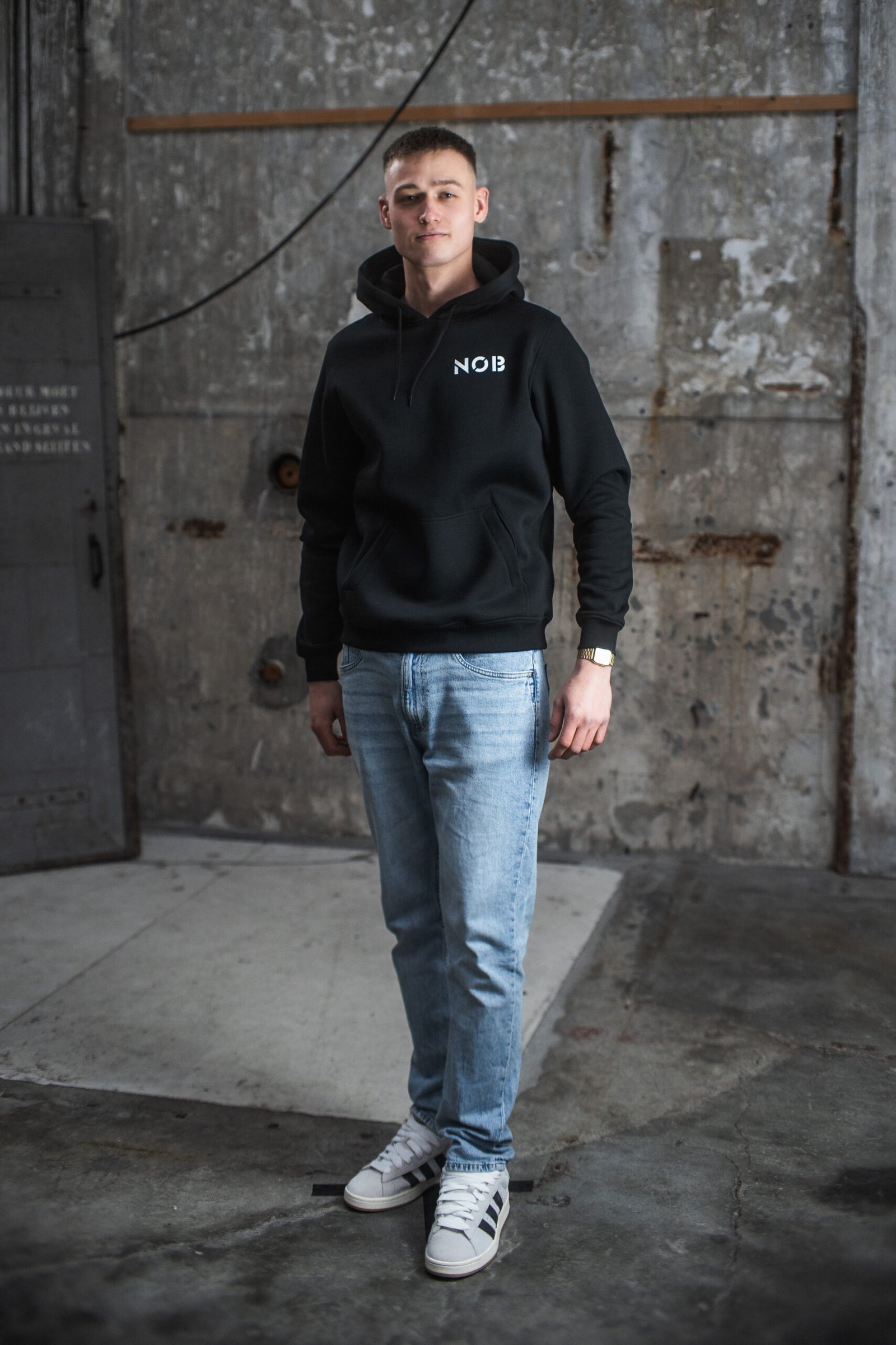 club nob hoodie black/white club nob hoodie black/white