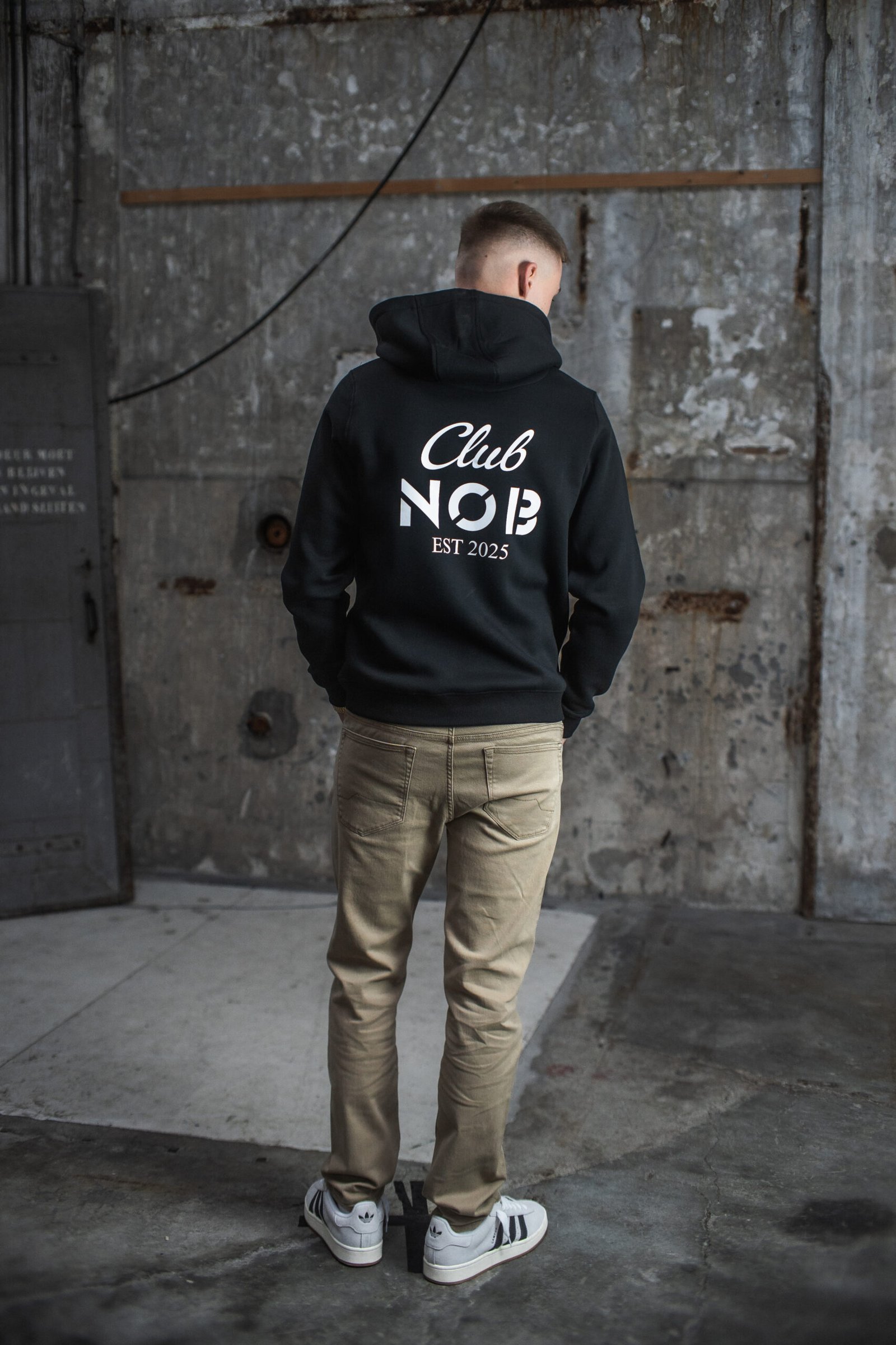club nob hoodie black/white club nob hoodie black/white