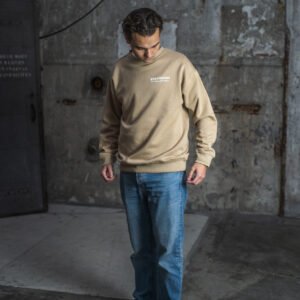 Home nob studios sweater beige/white